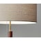 Homeroots Walnut Wood & Metal Table Lamp15 x 7 x 26.25 in. 372570 - alternate 8